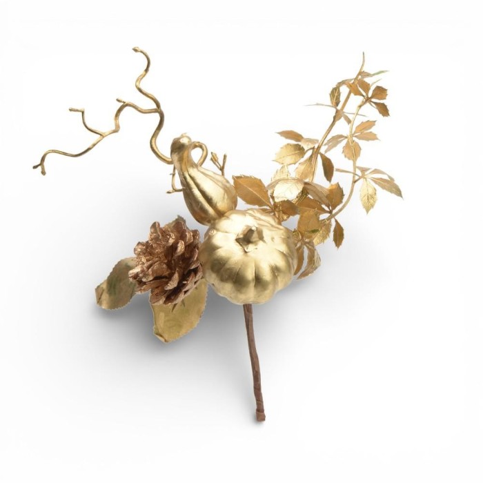 PICK GOLDEN CON ZUCCA E PIGNE